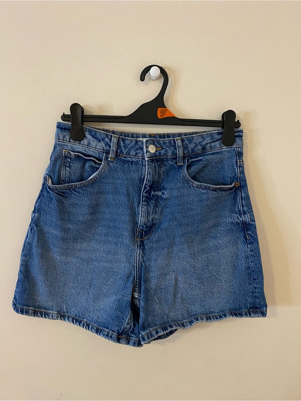 Zara Classic High-Rise Blue Denim Women’s Shorts